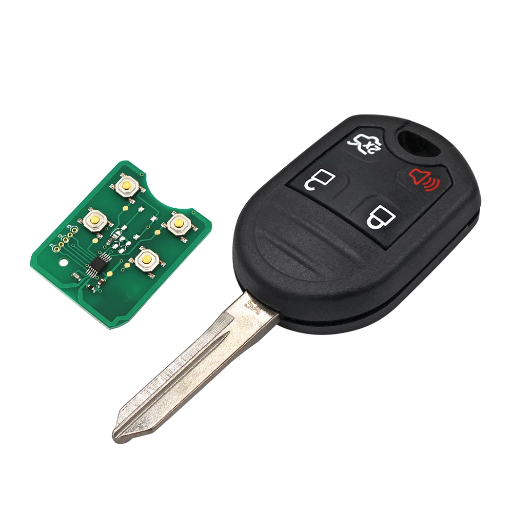 Tombol 3/4/5 315MHZ 433Mhz Kunci Remote Fob untuk Ford Explorer Ranger Windstar E150 E250 F150 F250 dengan 4D63 Chip CWTWB1U793 FO38