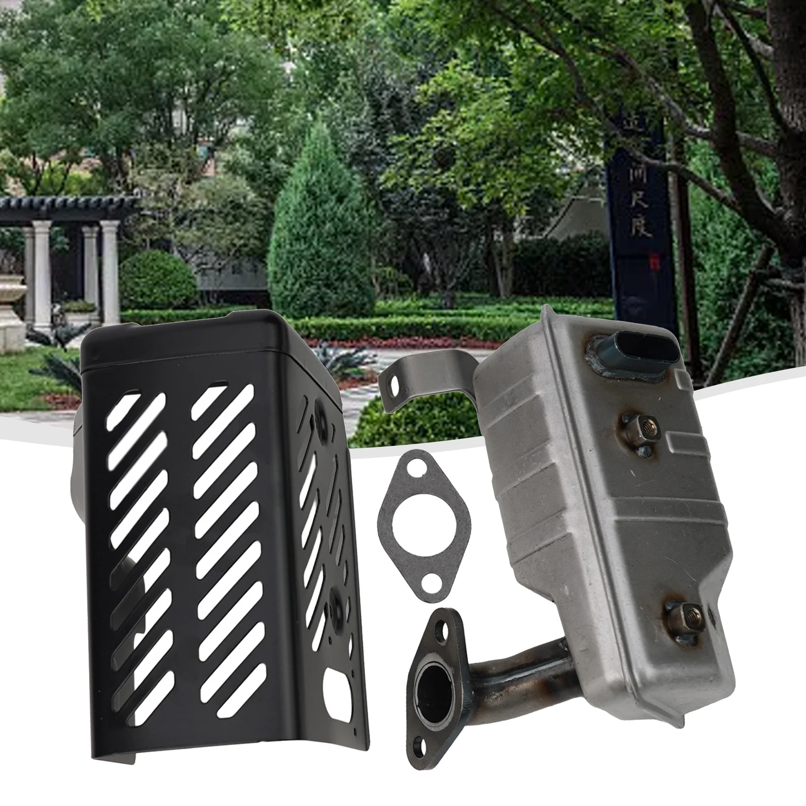 

Efficient Exhaust Muffler Compatible with For EY20 Generator Engine Designed for Noise Reduction and Durability