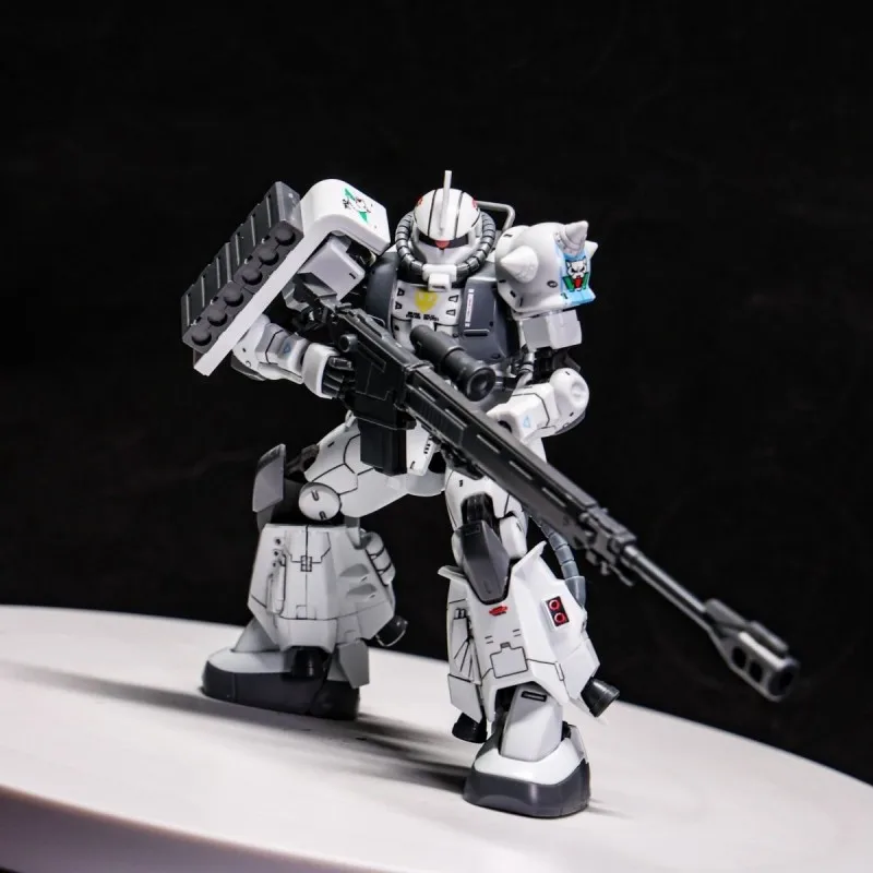 En Stock Xingdong White Wolf Gto Zaku Ii Matsunaga Shin Hg 1:144 Wolf blanco calcomanías al agua Kit de modelo de ensamblaje Anime para niño