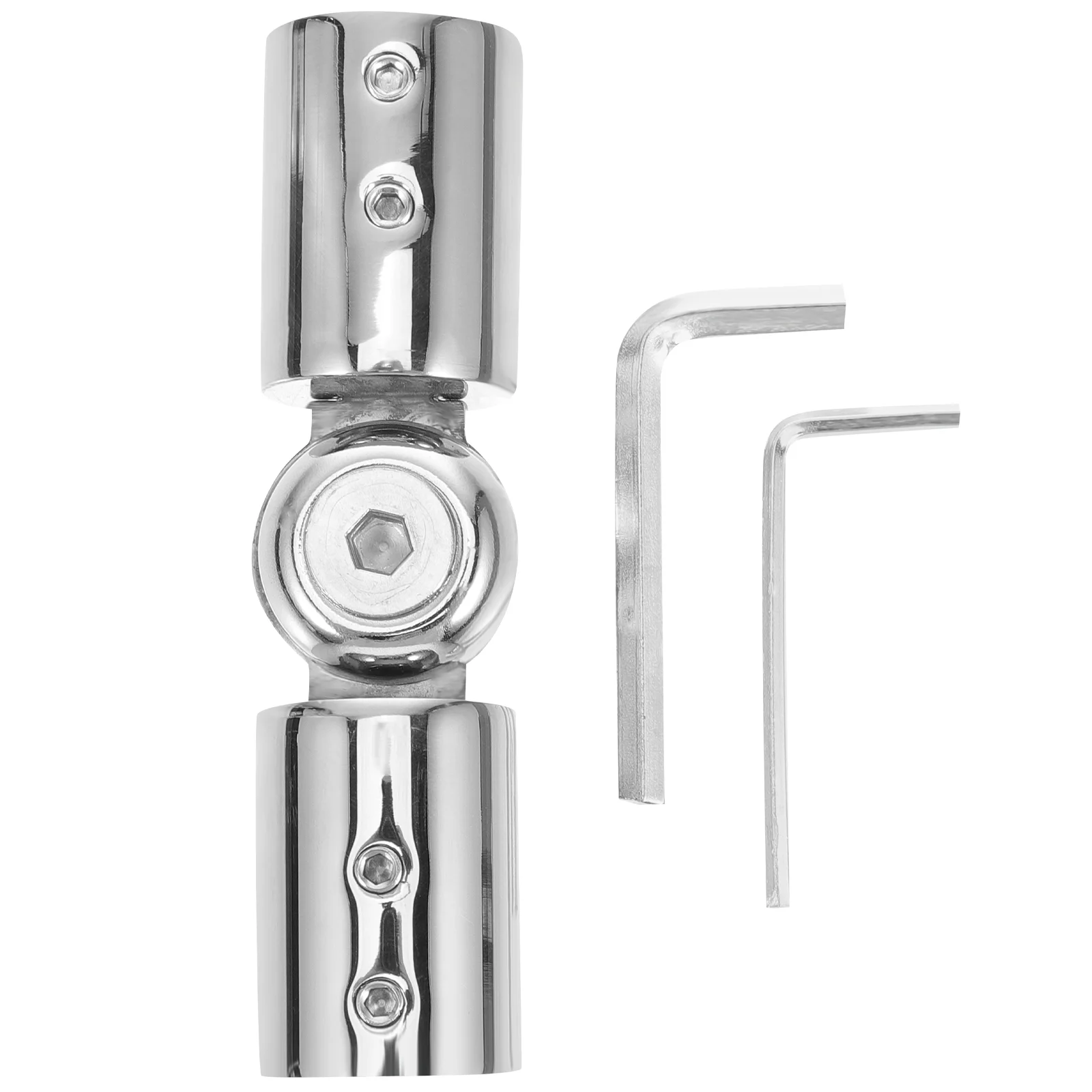 Universal Corner Heavy Duty Hinge Window Connector Curtain Pole Elbow Drapery Rods