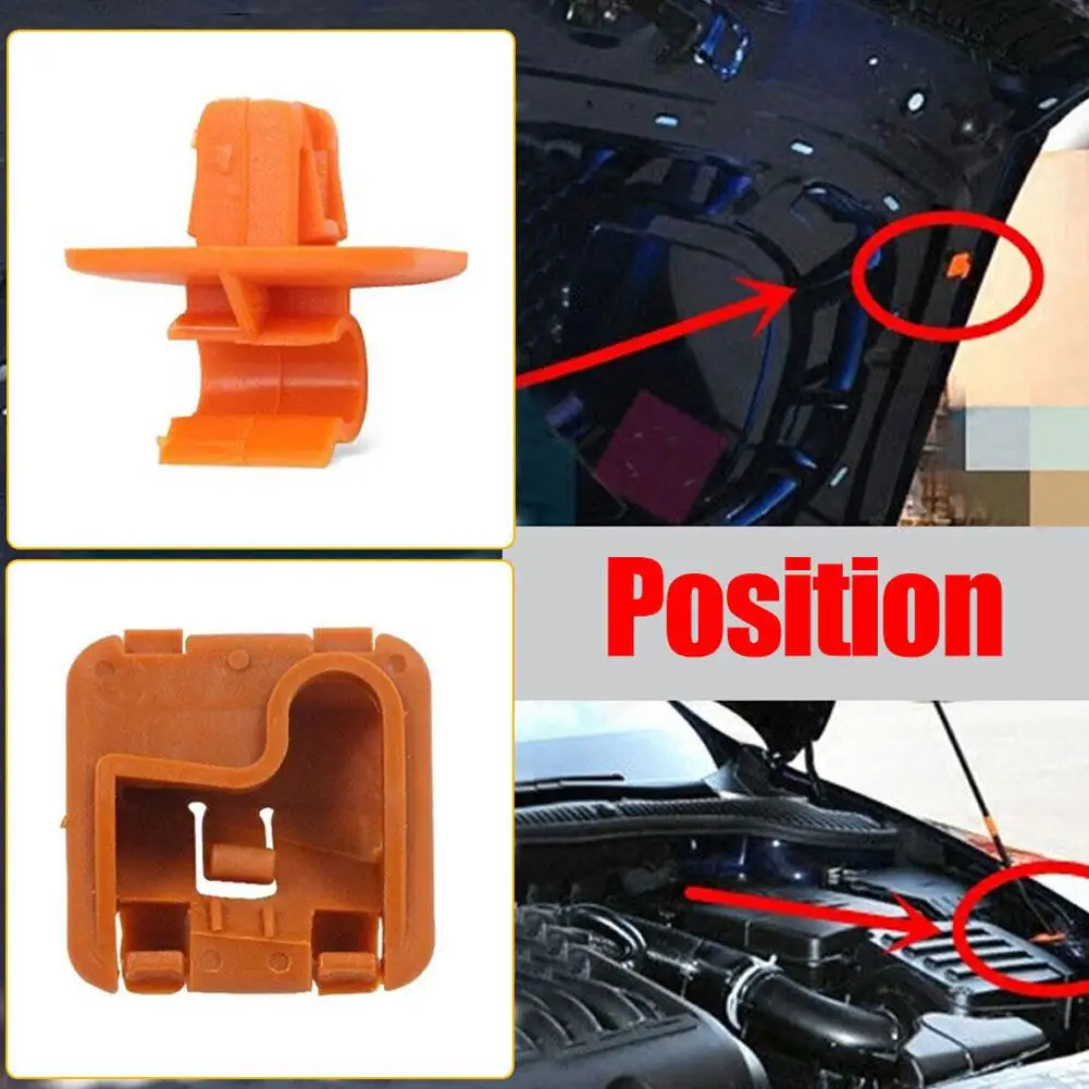 1U0823570A Plastic Car Hood Bonnet Rod Stay Bracket Buckle Clip Holder For Skoda Roomster Fabia Octavia MK2 2004 - 2012 2013