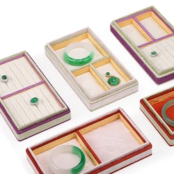 Palace Wind Belt Cover Jewelry Box Jewelry Tray Display Plate Jewelry and Jade Ware Display Storage Box Ring Bracelet Display