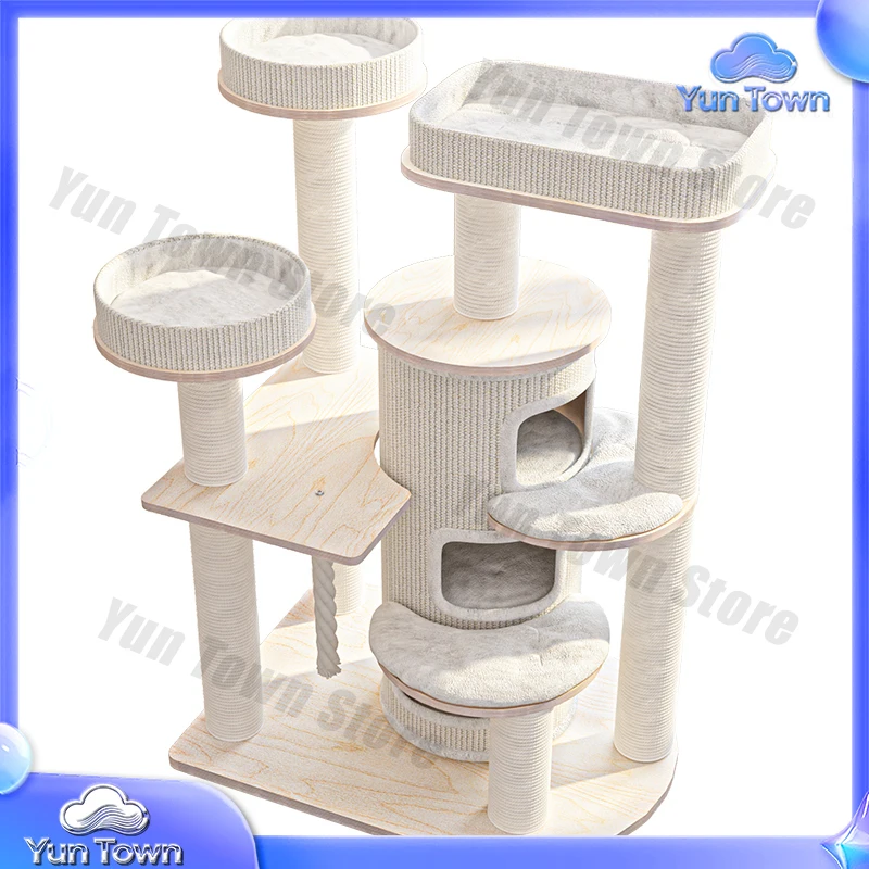 Eco-Friendly Cat Tree Tower Large High Quality Cat Tree with Sisal Scratcher Post Cat Toy