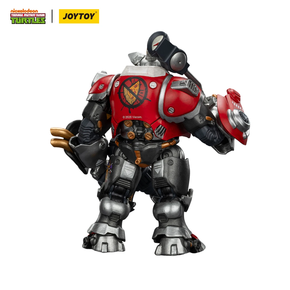 JOYTOY 1/18 Action Figure TMNT Ninja Turtles Super Bebop Mighty Rocksteady Collection Model Toys view 3