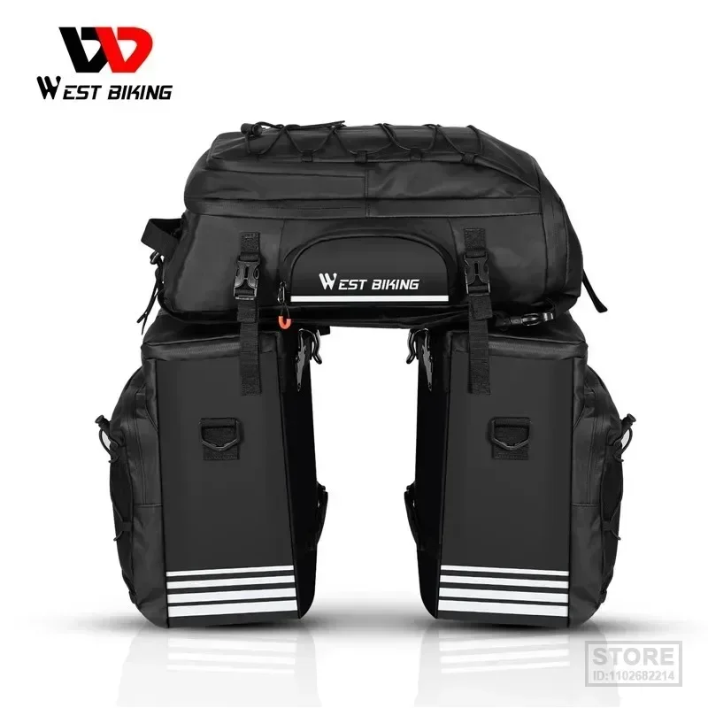 

WEST BIKING Multifunctional Bike Bag Rear Seat Trunk Waterproof Bicycle Pannier MTB Mountain Cycling Luggage Sport Backpack