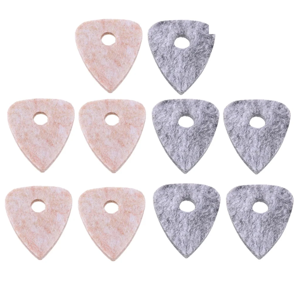 

10pcs Guitar Pick Acoustic Felt Picks Ukulele Electric Bass Accessories Wool Plectrum Durable Lightweight