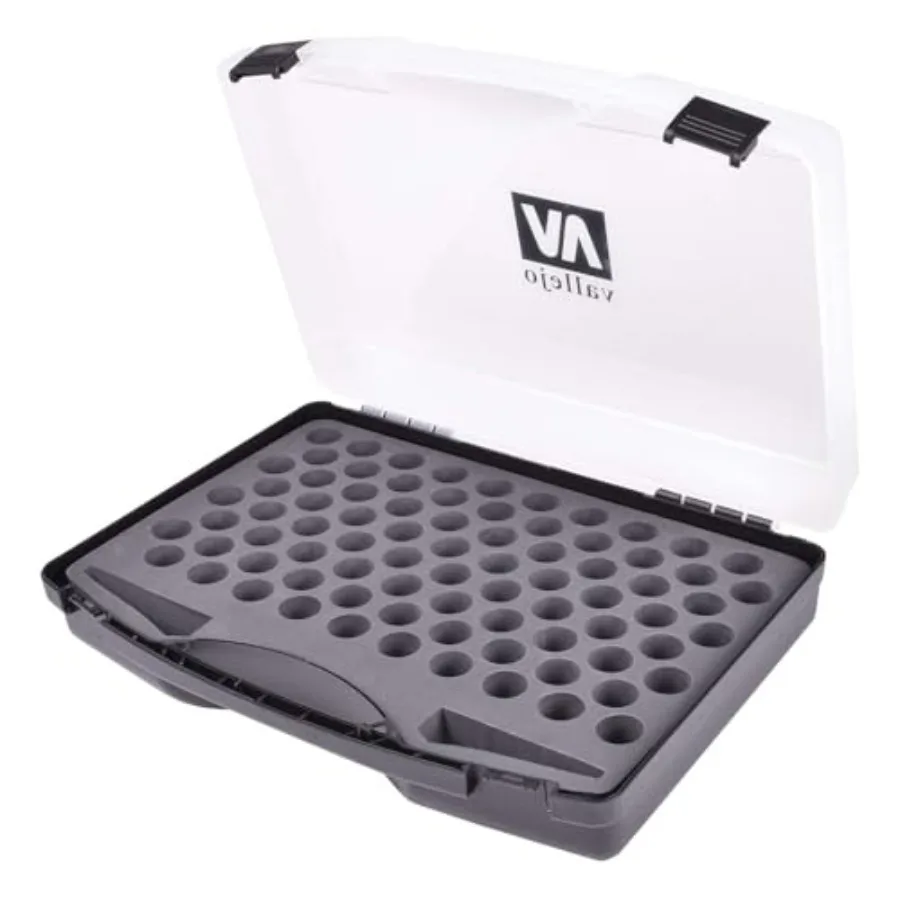 

- Storage Case for 17 ml 0.57 fl.oz. and 18 ml (0.60 fl.oz.) Acrylic Paints Capacity of 80 Bottles Ideal for Model Color, Model