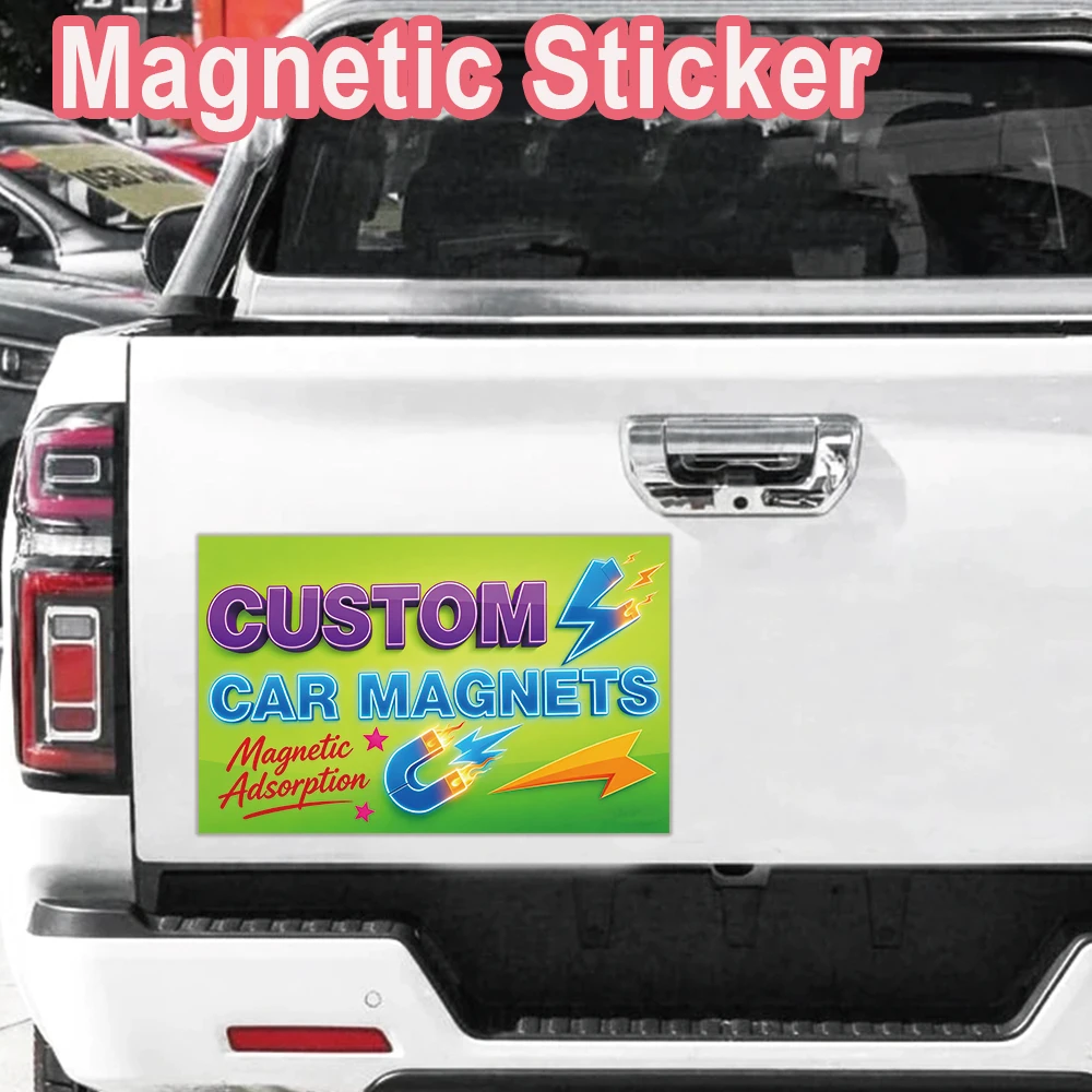 1pc Hot Stickers Magnetic Personalized Custom Magnetic Sticker Custom logo or photo Custom Magnetic Sticker