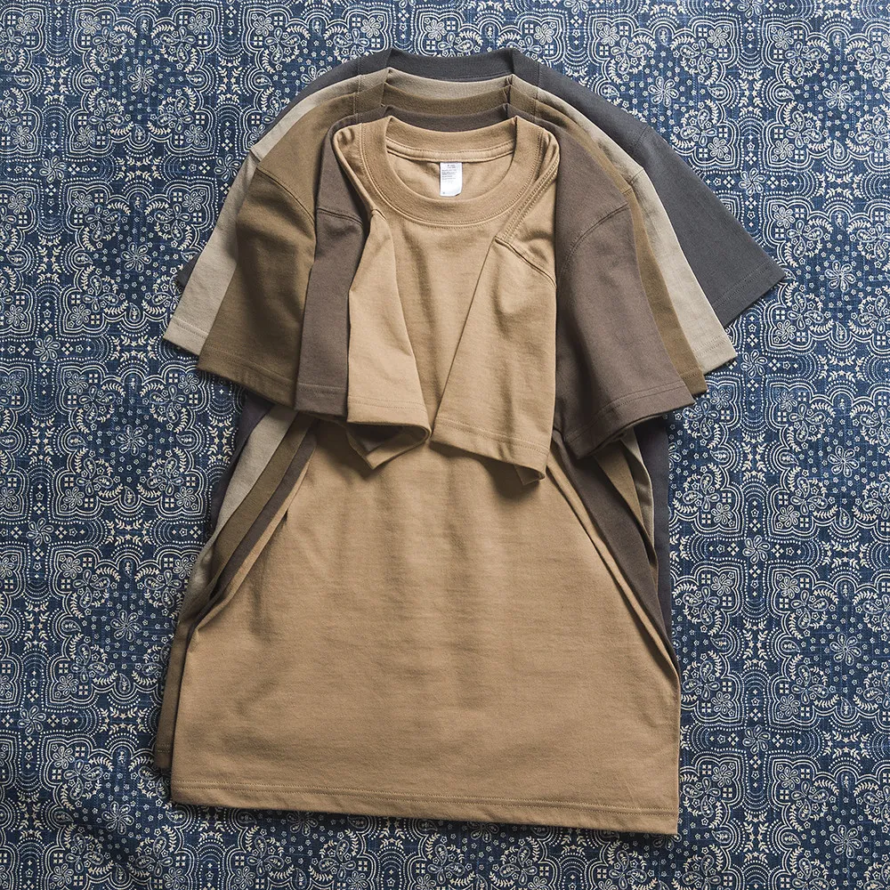 

Мужская футболка Amikaji с круглым вырезом, бесшовная, из чистого хлопка, с короткими рукавами, базовая модель