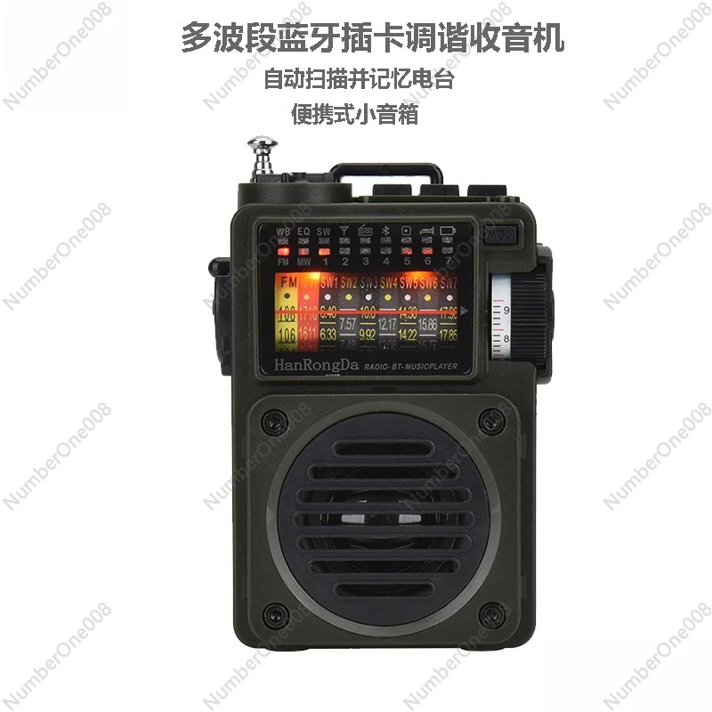 

Портативное вседиапазонное радио с Bluetooth и MP3-плеером, механическая настройка FM/AM/SW, воспроизведение с TF-карты и USB, динамик