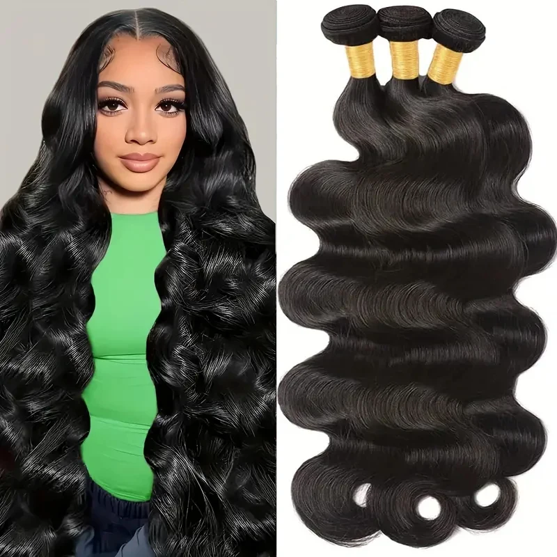 Big Sale Body Wave Bundles Malaysian Human Hair Body Wave Bundles Deal For Women 100% Unprocessed Remy Hair Extensions on Sale