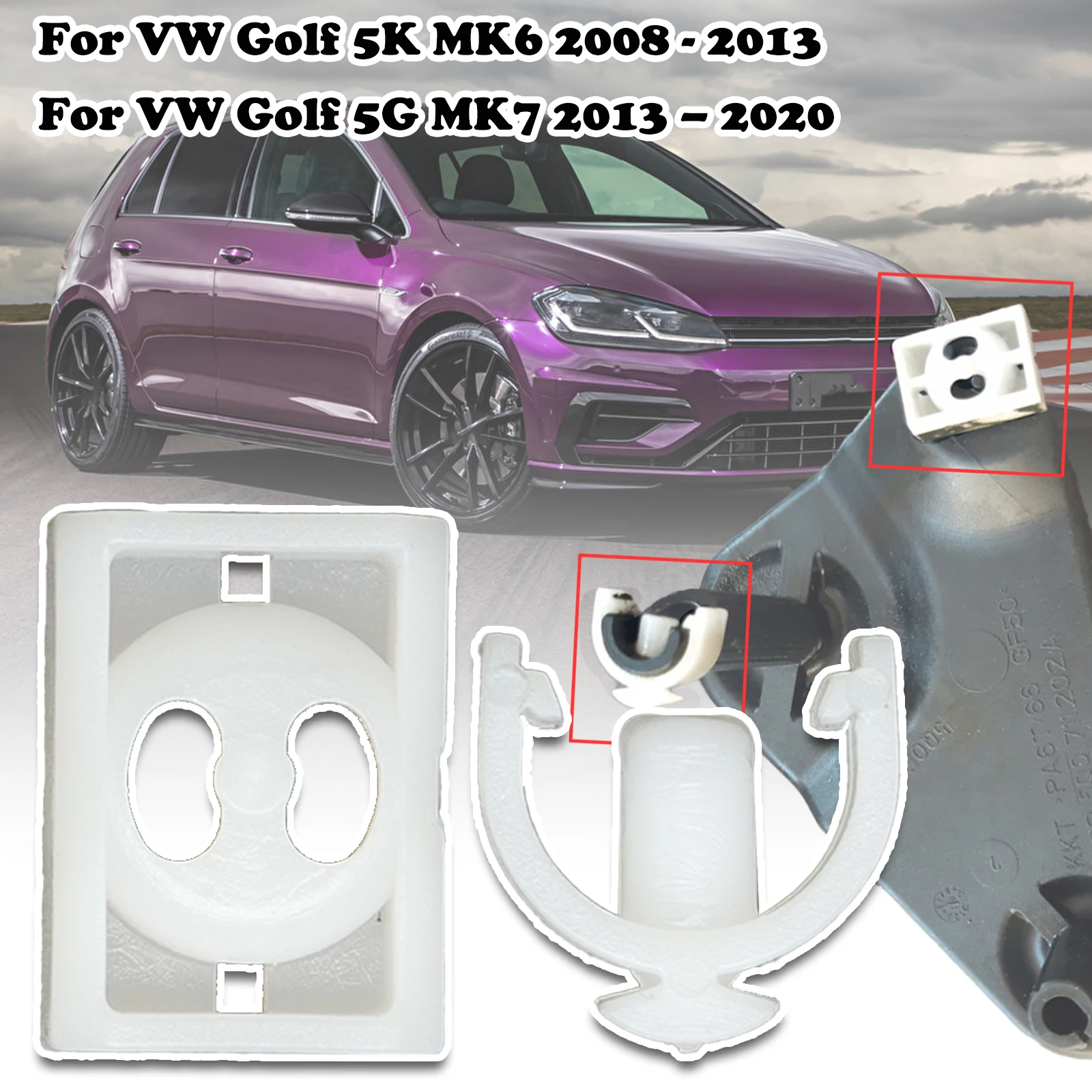 

For VW Golf 5K MK6 5G MK7 Selector Relay lever Mechanism Sliding Shoe Securing Clip Pin Gear Selector Shift Cable Securing Clip