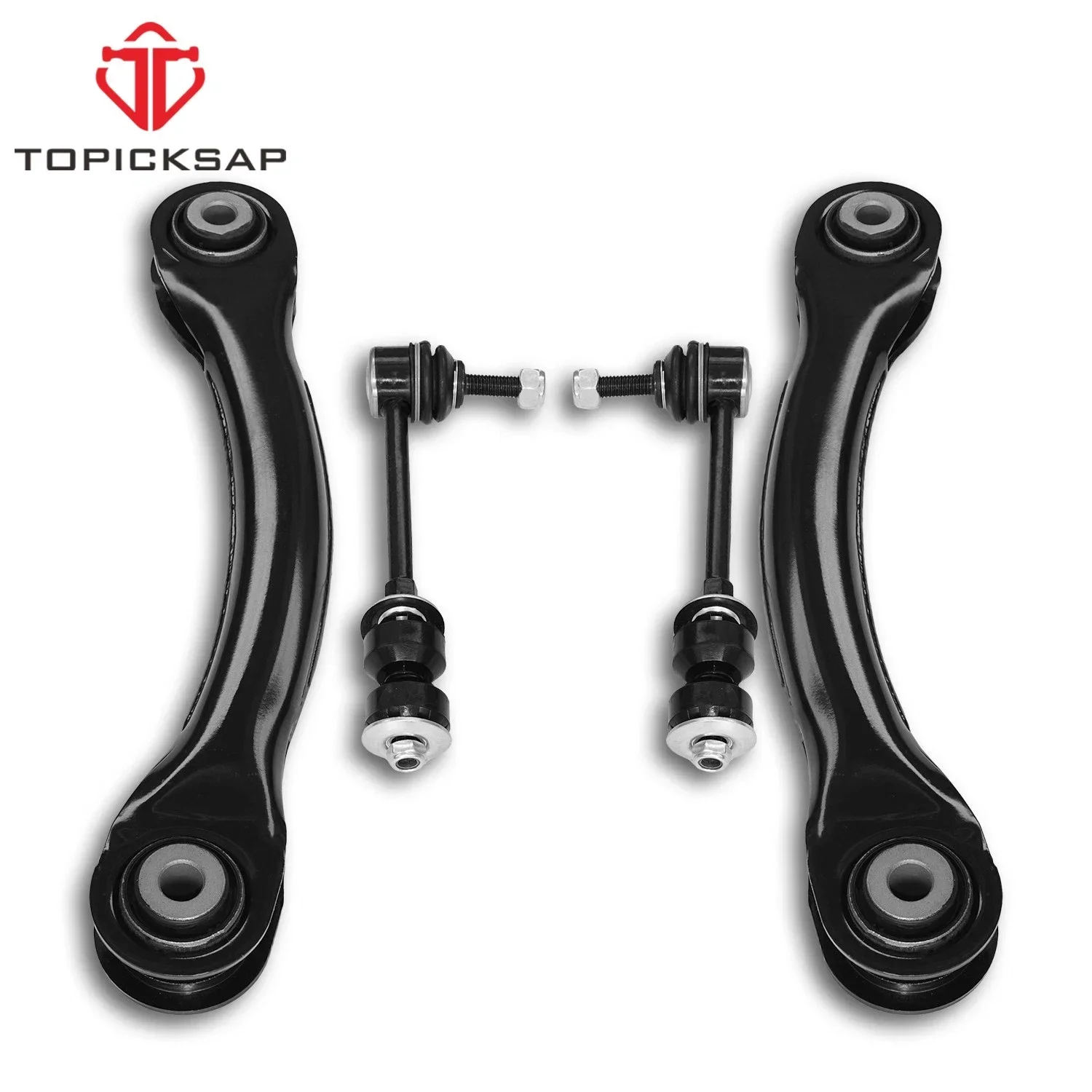 TOPICKSAP 4Pcs Rear Upper Control Arm Assembly Sway Bar Link Replacement Kit for Ford Escape 2013 2014 2015 2016 2017 2018