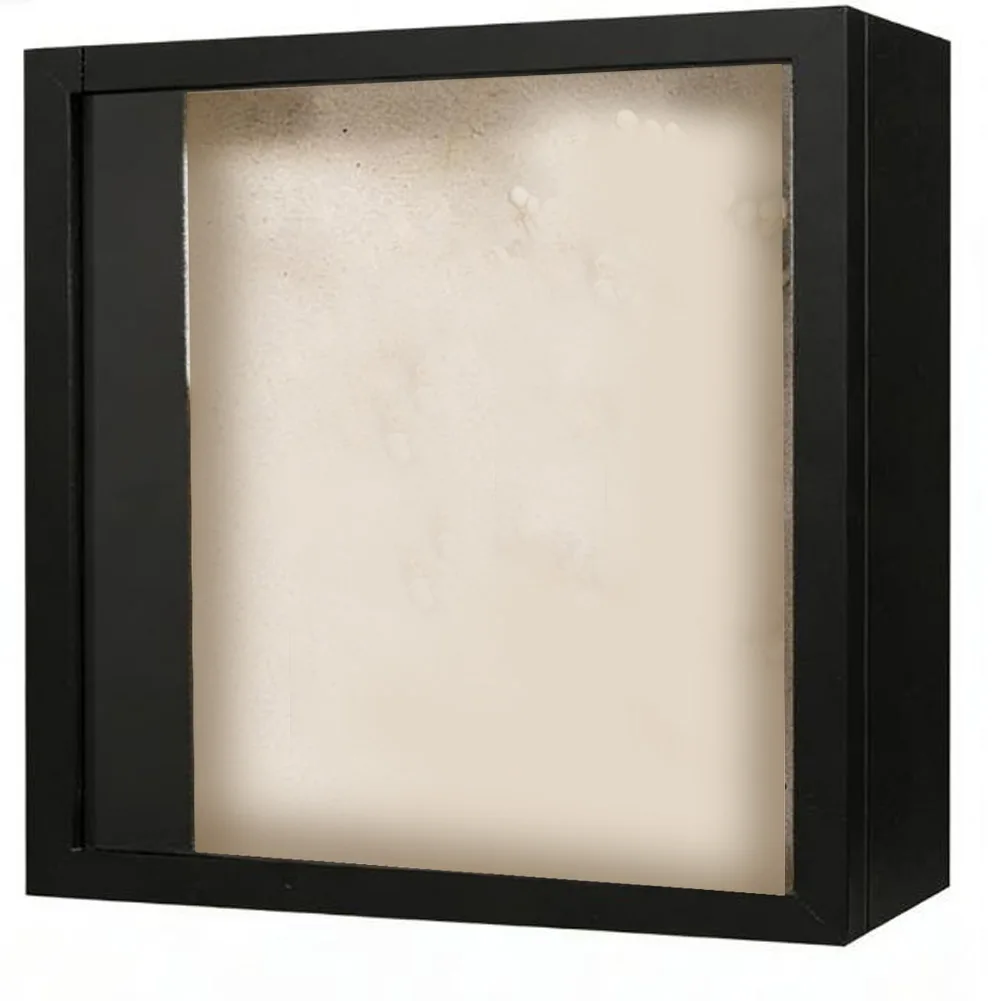 Deep Shadow Box Frame Wooden Display Case for Dried Flowers Plant Specimens Wall Mounted Memory Box with Magnetic Closure