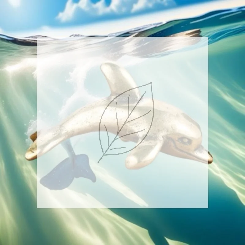 Aquarium Fish Dolphin - Figurita de Delfín de Latón, Hecha