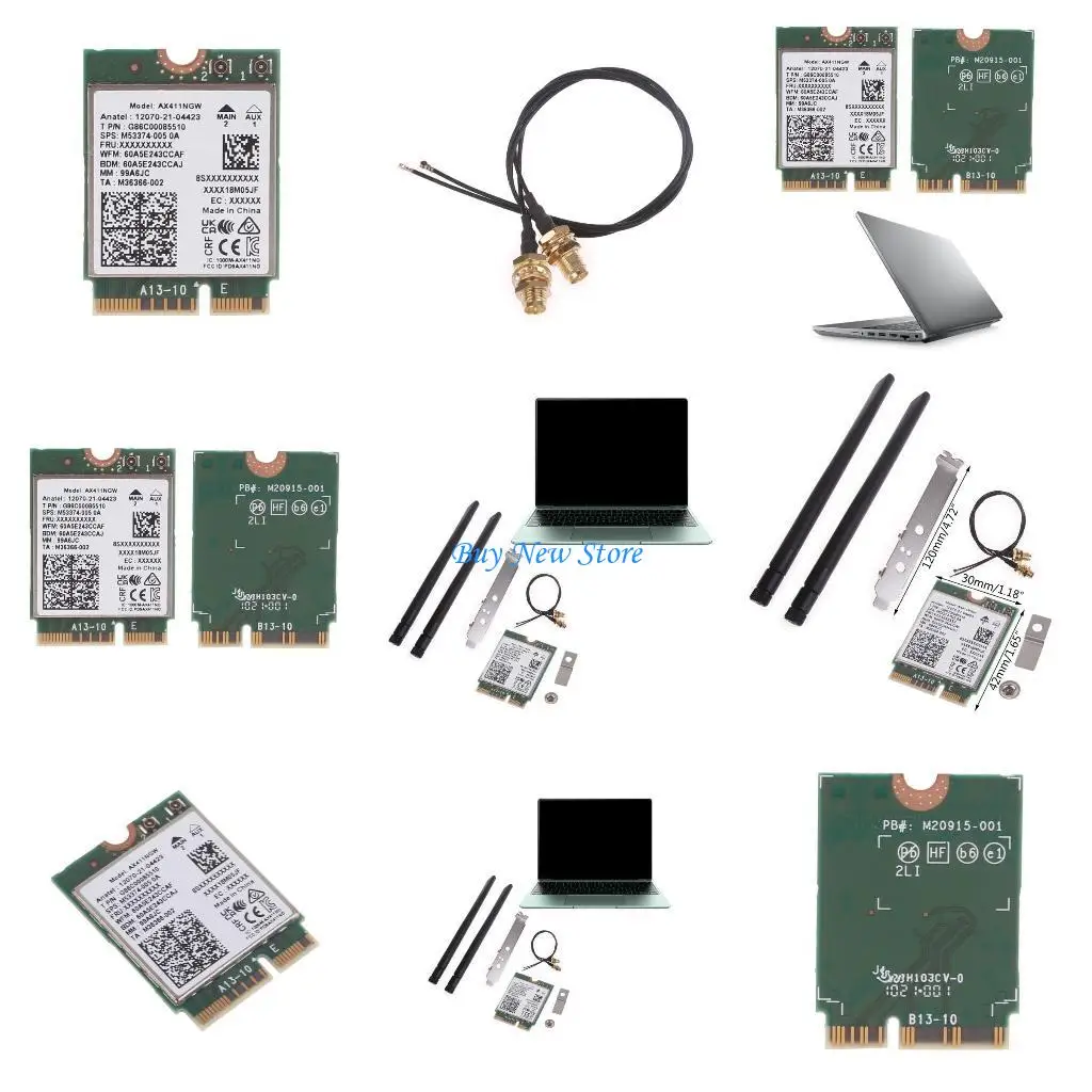 

20CE AX411NGW Wireless NetworkAdapter TriBand IntelAX411 Cnvio2 Wifi6E BT5.3 Cnvio2