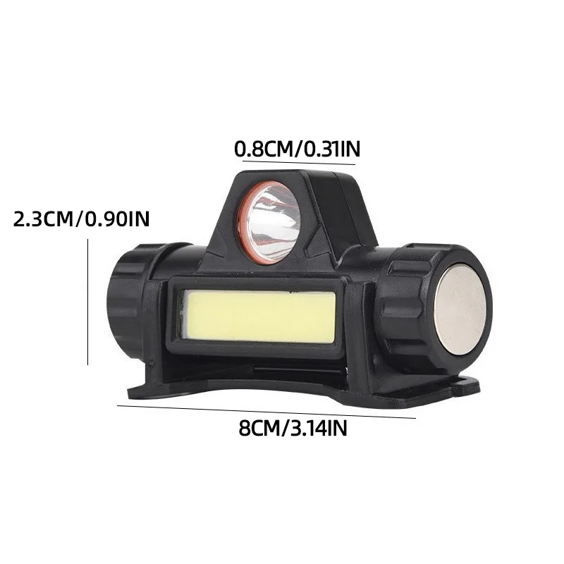 Outdoor Headlights with Long Battery Life and Strong Light LED Night Fishing Charging Head Mounted Magnetic Flashlight