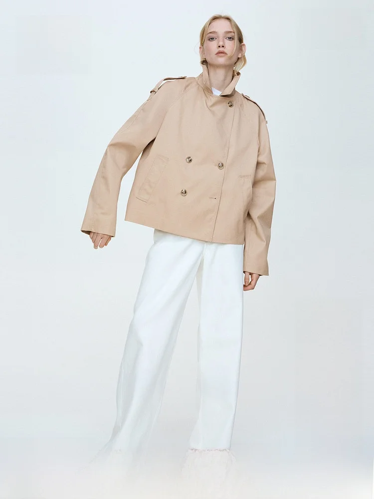 

H&M Новая летняя женская короткая ветровка 1335431, стандартная длина, другие материалы, 100% хлопок, весенняя коллекция, бренд H&M