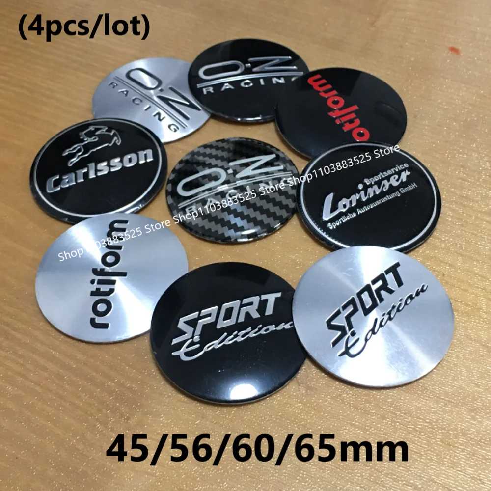 Emblema/Insignia/Adhesivo para Tapacubos de Rueda Modificado de 45/56/60/65 mm para Autos Deportivos Rotiform, Oz, O.Z, Carlsson, Lorinser, Enkei, Rays, Vossen