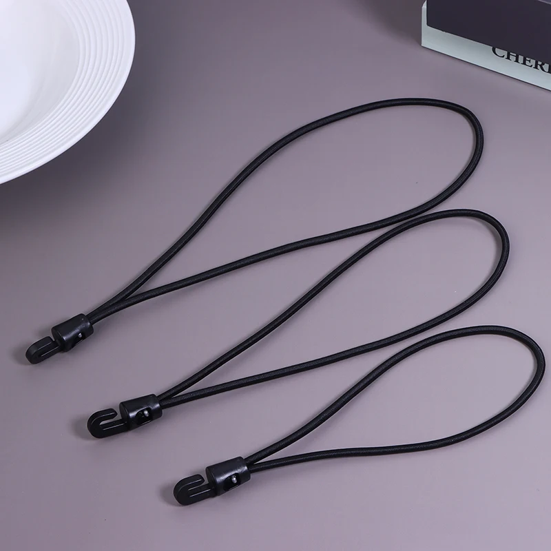 (HMA56)5Pcs Bungee Cord With Hooks 10/15/20/25/30CM High Elasticity Expander With Hooks Rubber Tensioner With Hooks For Tent