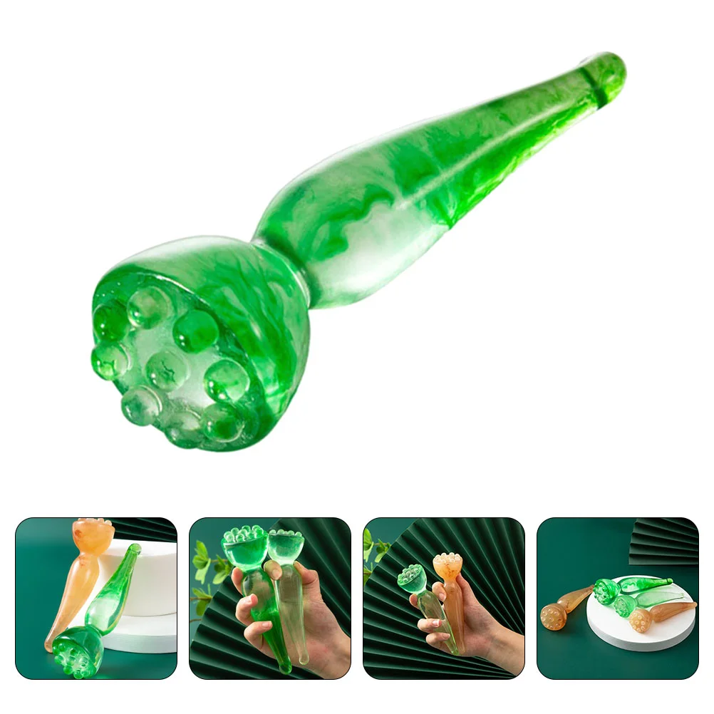 Massage Stick Facial Massager Body Scraper The Shoulder Face Scraping Bar Beeswax