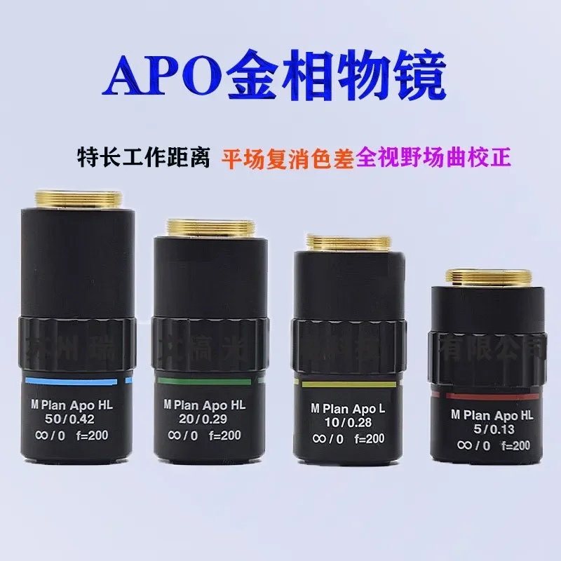for Sanfeng Extra Long Working Distance M Plan Apo HL Metallographic Objective Zoom 95mm High Power Industrial Lens