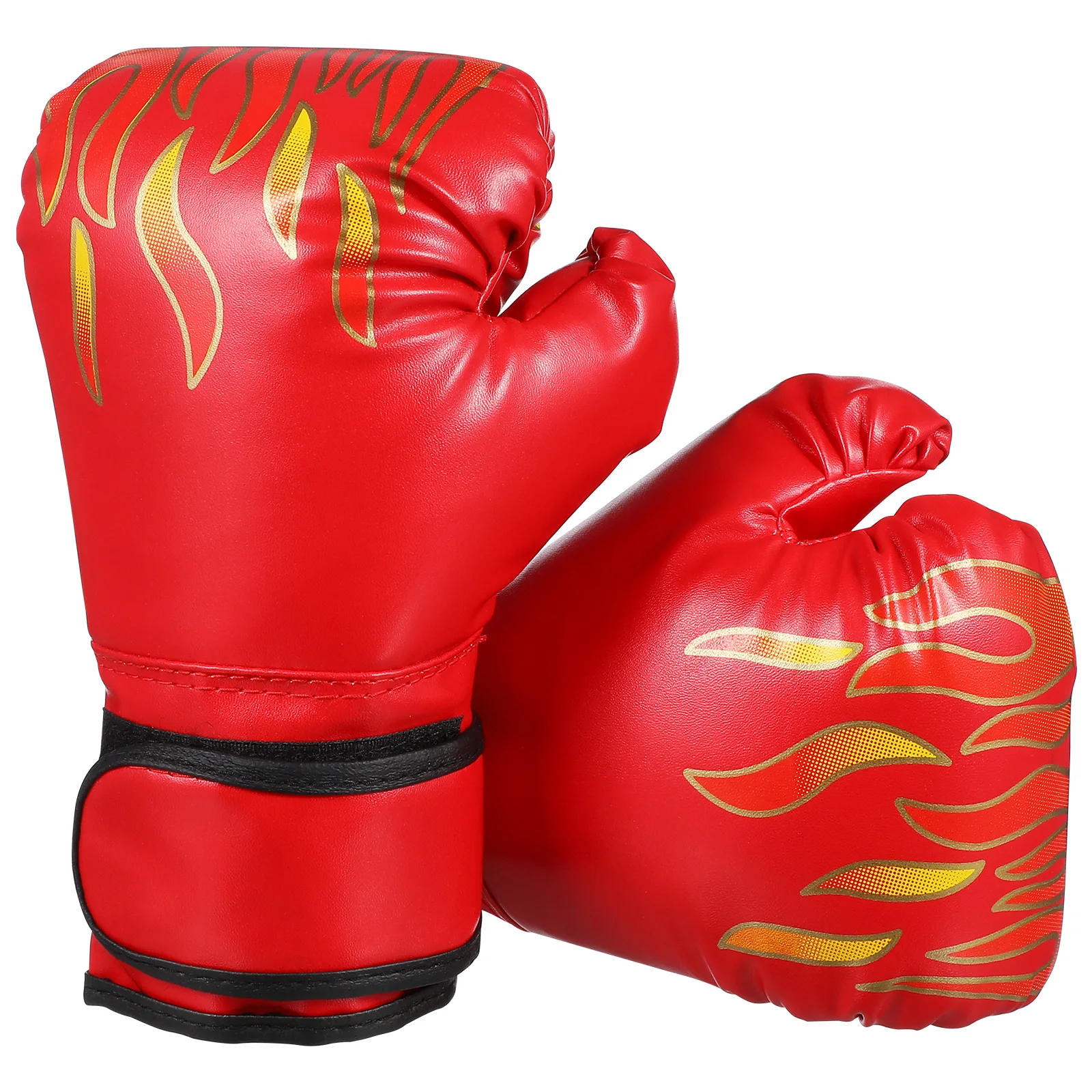 

Children Boxing Gloves Kids Training Cartoon Flame Red 6oz PU Durable Safe Sparring Kickboxing Toddler Gloves Practicing