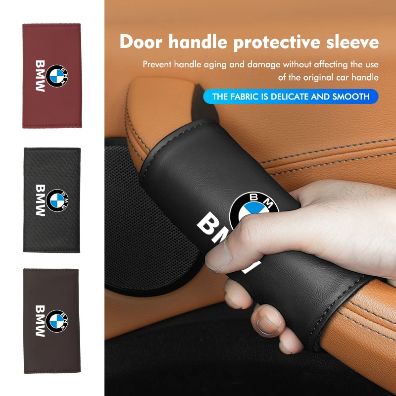 Car Door Inner Handle Protection Sleeve Soft Anti Scratch Guard For BMW X3 X5 M5 M3 E46 E90 E60 F10 E39 F30 E36 G30 E87 E70