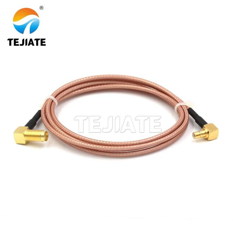 1PCS SMA-KW to SMB elbow connection line SMB-KW SMB-JW to SMA-KW adapter line RG316 extension line impedance 50 ohms