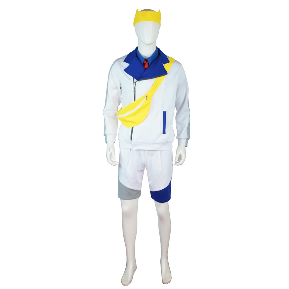 Gra szkarłatny fioletowy Kieran Cosplay Fantasia kostium przebranie dla dorosłych mężczyzn ubrania topy szorty stroje Halloween karnawał garnitur