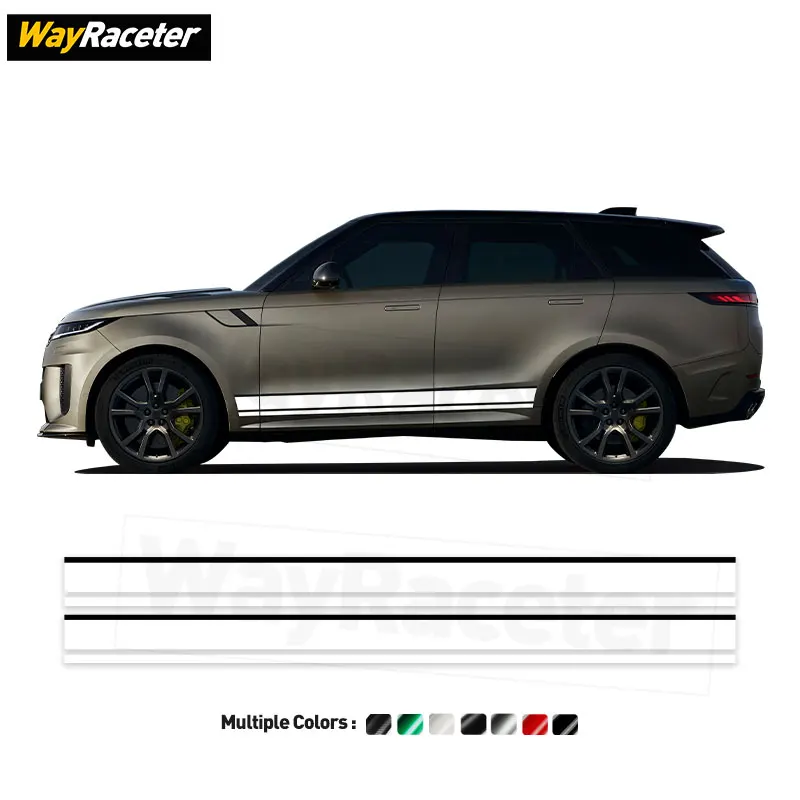 

2 Pcs Door Side Stripes Sticker SVR HSE Sport Carbon Fiber Vinyl Decal For Range Rover Sport L461 2025 2024 2023 Accessories