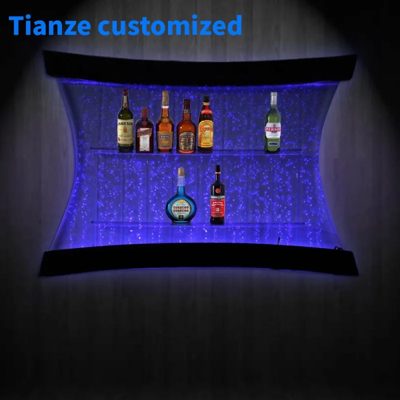 (customized)16 colors change LED bubble wall mounted wine bar wall decoration