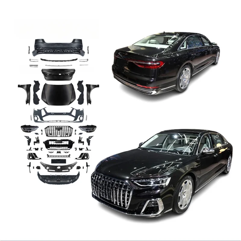 High Quality W204 11-14 C63 Style Body Kit Front Rear Bumper Car Accessories With Installation Clips