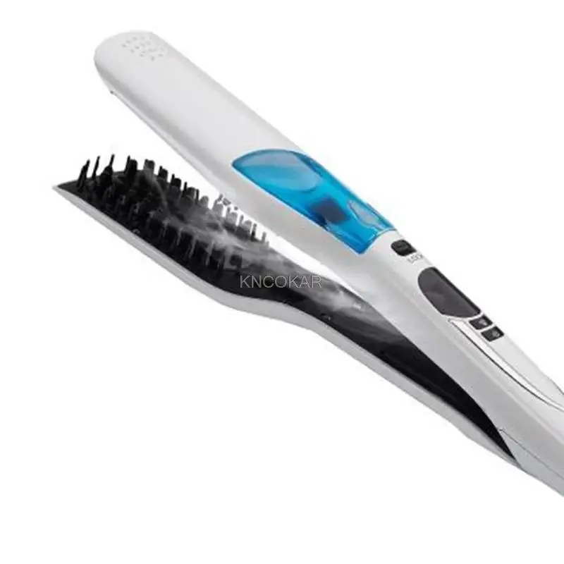 

Spray steam comb hair comb hair straightening electricity pull straight perm rods hair iron cast iron plate is not hurt