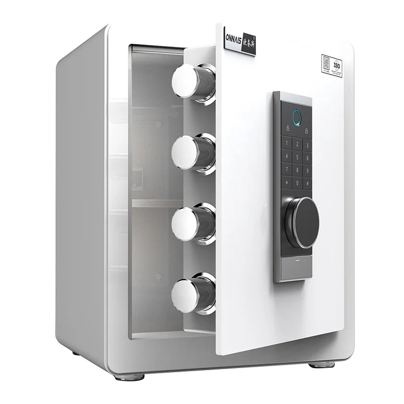 

Безопасный бытовой маленький новый противоугонный цельнометаллический сейф с отпечатками пальцев офисный ключ сейф