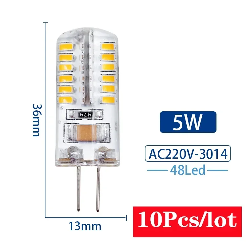 DEEMOPA 10 Teile/los G4 LED Lampe 2W 3W 4W 5W 7W 9W AC DC 12V 220V Mais Birne SMD2835 3014 360 Strahl Winkel Ersetzen Halogen Kronleuchter Lichter 5