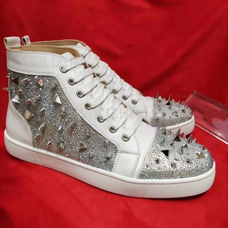 zapatillas-de-lona-plateadas-con-remaches-de-diamantes-y-piedras-blancas-para-hombre-zapatos-planos-oxford-mocasines-rojos-con-cordones-calzado-casual-negro-y-dorado-para-parejas
