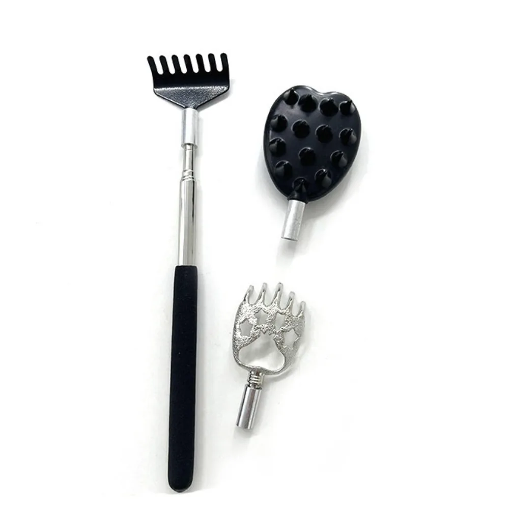 

3 шт./компл. портативный скребок для спины из АБС-пластика 3 в 1, выдвижной массажер, телескопический телескопический массаж от зуда