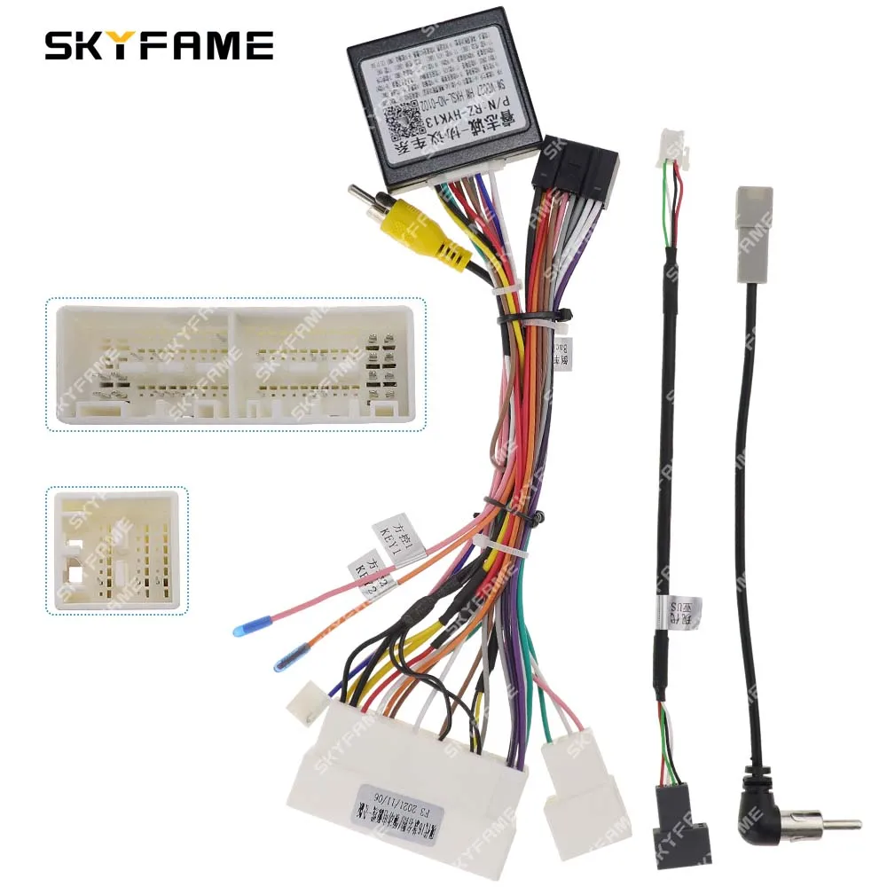 

SKYFAME Car 16pin Wiring Harness Adapter Canbus Box Decoder For Hyundai Elantra Mistra Encino Kona KX3 KX7