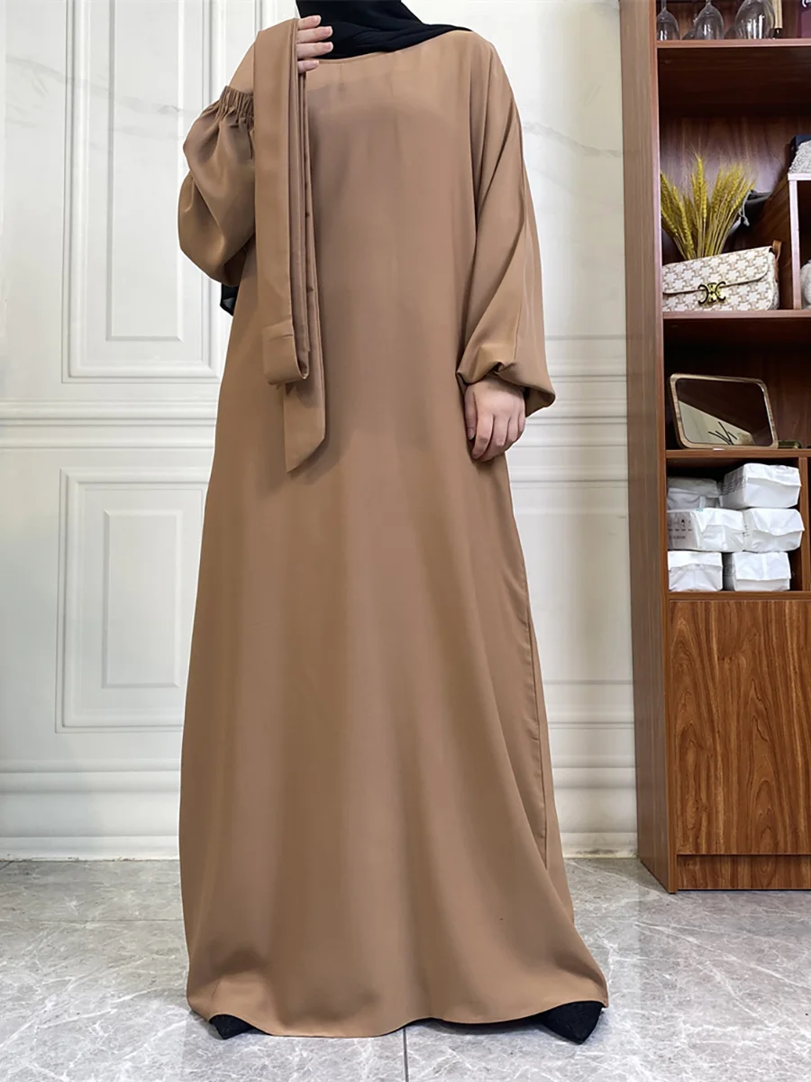 حار سيلي أسلوب بسيط فساتين مغربية قفطان تركيا بلون الخليج عبايات المرأة الإسلامية فستان طويل مسلم السعودية رداء رمضان 45