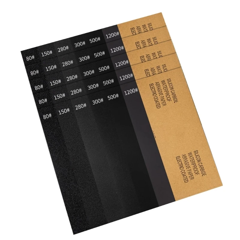 Lembar Pengamplasan Kekuatan Industri 93X230Mm Amplas Silikon Berkarbonisasi Meningkatkan Alat Penyempurnaan Permukaan 30 Buah