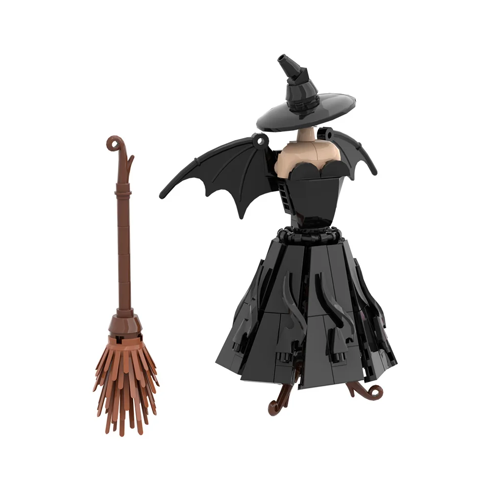 MOC Filme Wicked Modelo Clássico Vestido Kit Tijolos