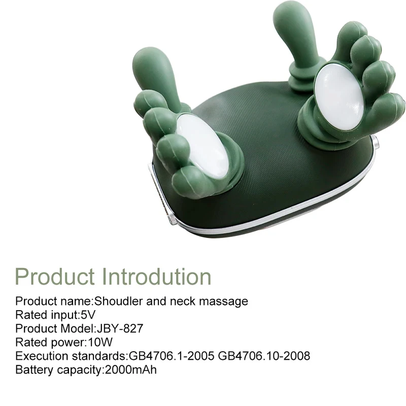 Bionic Finger Neck Shoulder Trapezius Muscle Relax Massager Neck Cervical Kneading Massage Shawl Brushless Motor Neck masajeador image 5