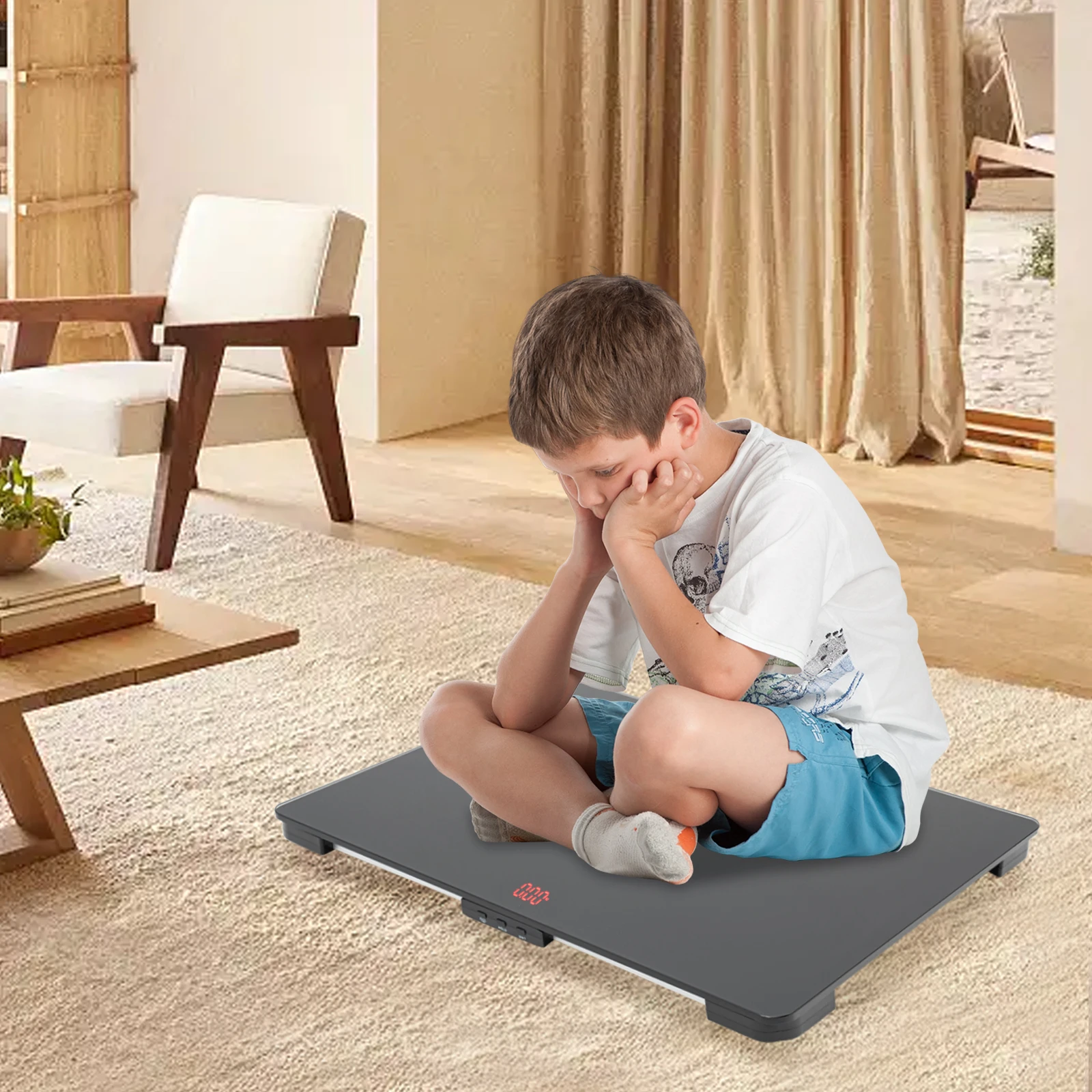 Professional Pet Scale Animal Scale for Large Dogs 100kg/220lb Capacity 0.022lb Precision LCD Display for Pets/Dogs/Cats