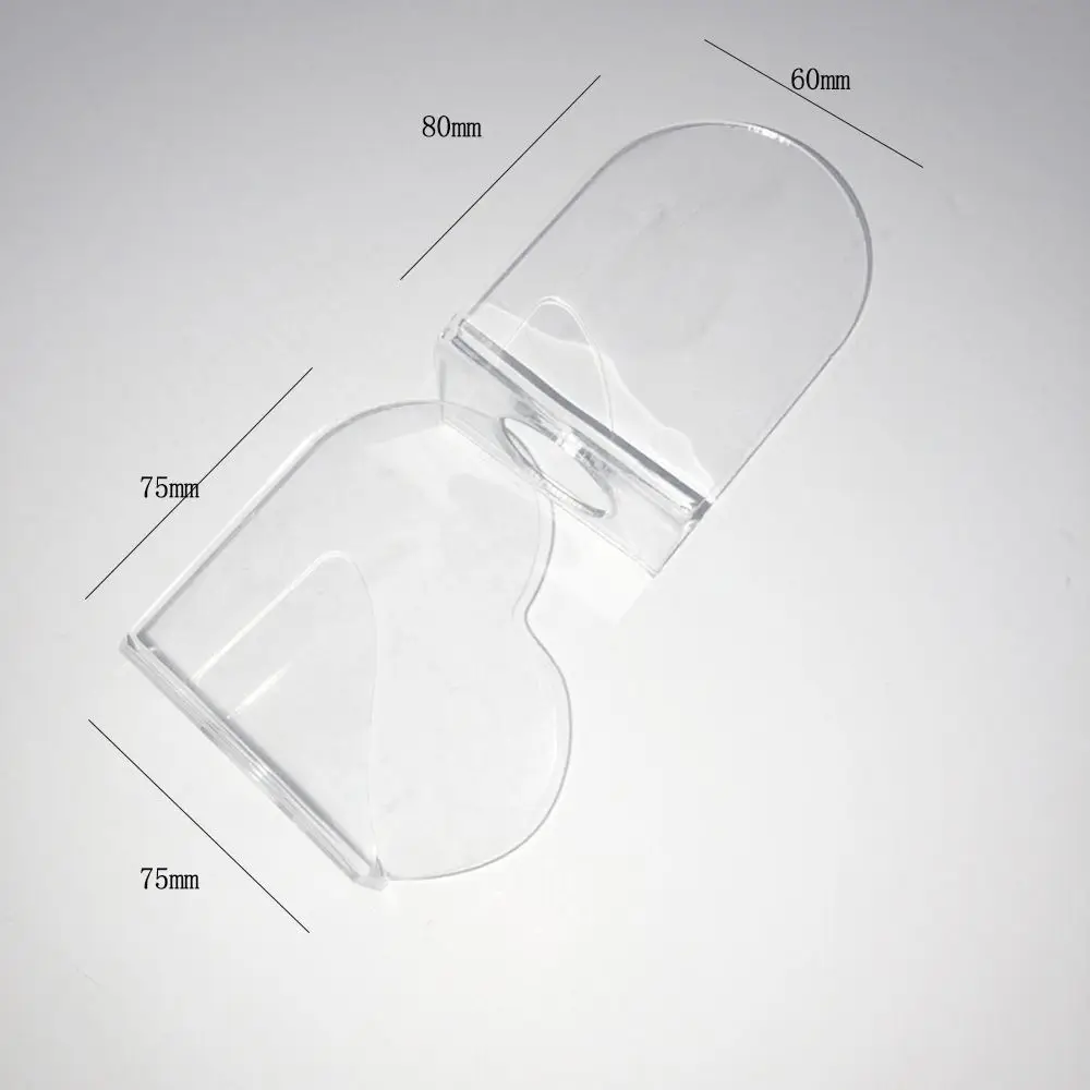 Acryl transparant palet Draagbaar handverfpalet Hartvormig herbruikbaar foundationmengpalet Make-uphulpmiddelen