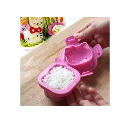 Sanrio Cute Hello Kitty Cat-Shaped Convenient Rice Ball Cartoon Kawaii Sushi Bread Mold Child Japan-Style Lunch-Shaped Rice Ball