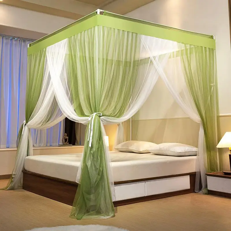 Thickened And Sturdier Standing Mosquito Net for Bedroom No Installation Needed New Advanced Model Polyester Fiber Breathable