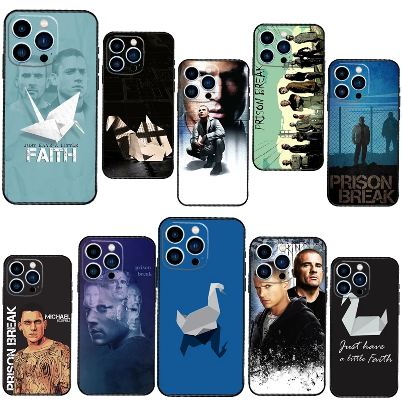 Prison Break Cases For iPhone 12 13 Pro X XS XR Plus 11 14 15 16 Pro Max Funda Coque Capa Full Cover