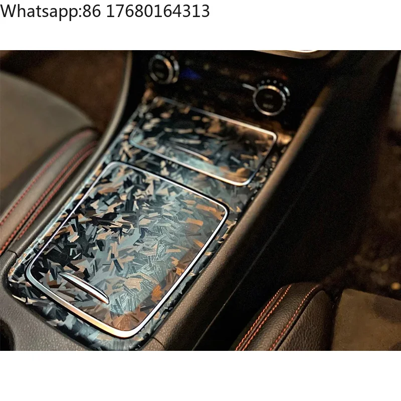 For Pet Black Forged Carbon Interior Sticker Colour Pet Anti-Scratch Color Change Ppf Car Wrap Film Vinyl Wrap Auto Films