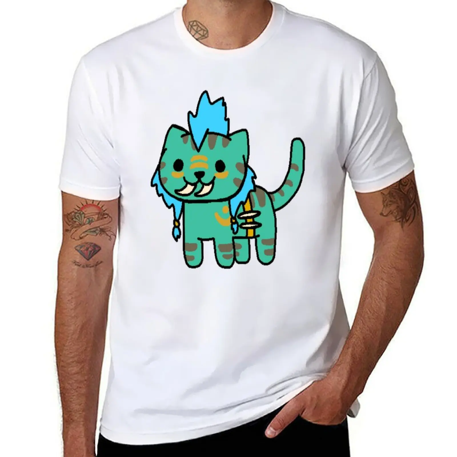

هو atsume Feral druid футболка аниме футболки оверсайз футболка мужская простая футболка